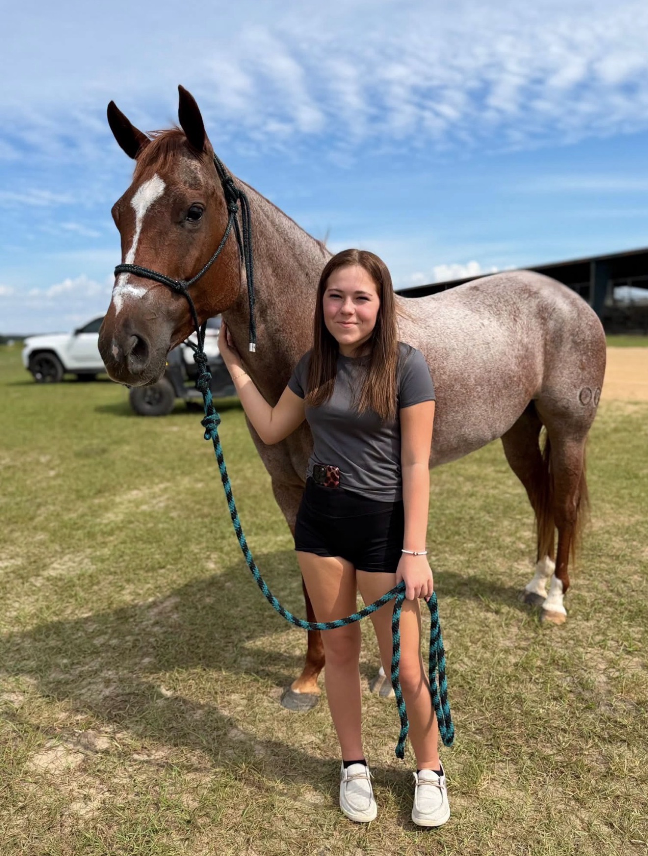 A Hayley Stables customer with their purchased horse