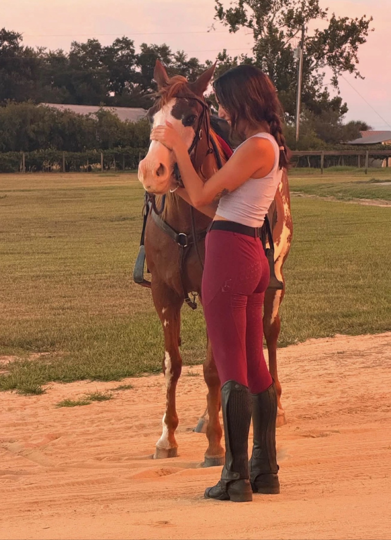 A Hayley Stables customer with their purchased horse