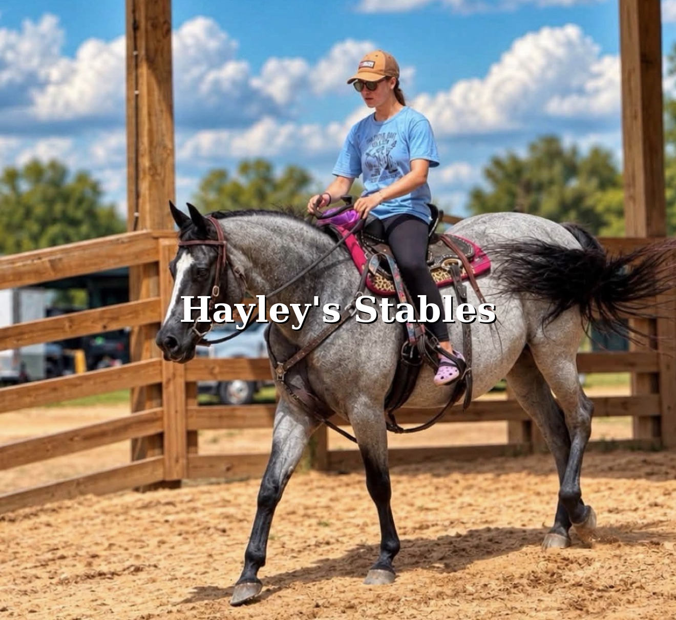 Horse and rider from the Hayley Stables sold archive